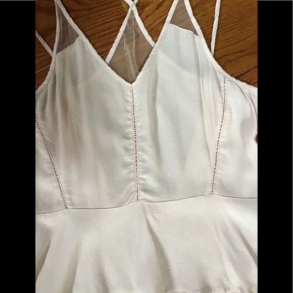 Garage Soft Pink Strappy Ruffle Top Size M - Picture 14 of 16